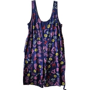 ModCloth Elated All Over Cropped Jumpsuit Size 2X Garden Vegetable  NEW Boho